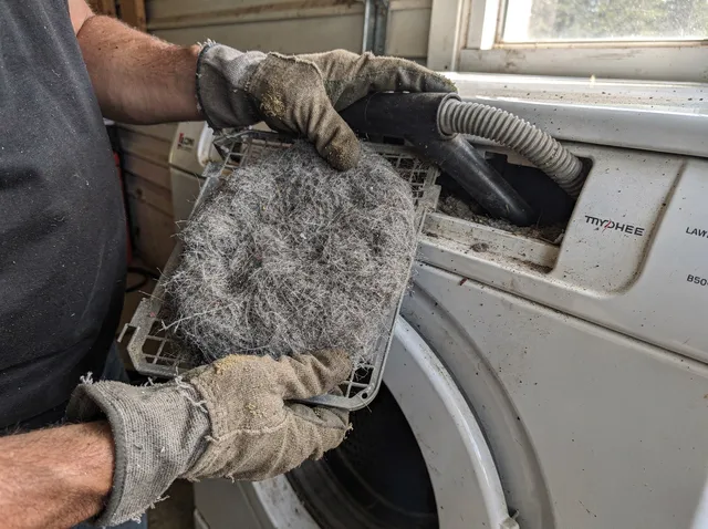 Cleaning Dryer Lint Trap in Davidson, NC