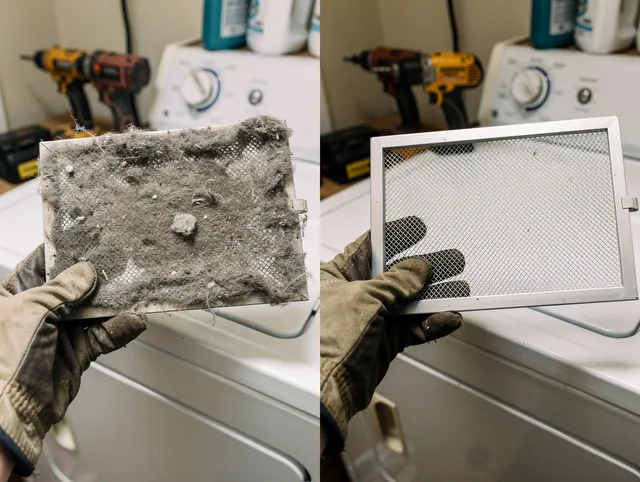 Professional lint trap cleaning by Concord Dryer Vent Cleaning in Concord