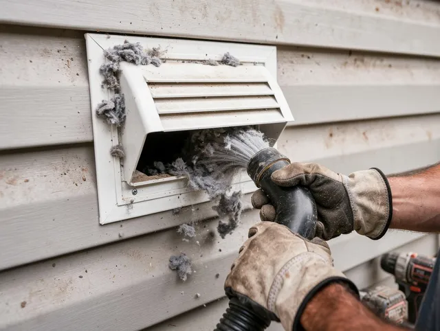 Professional dryer vent cleaning by Concord Dryer Vent Cleaning in Concord