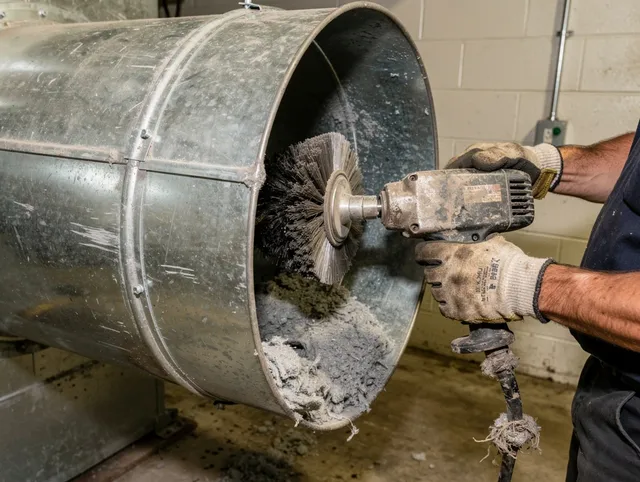 Industrial-grade dryer vent cleaning by Concord Dryer Vent Cleaning in Concord